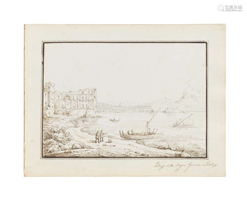 An album of Italian views including: each 14 x 19.8cm (5 1/2 x 7 13/16in). Antonio Senape(Italian, 1788-1850)