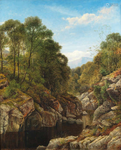 A woodland stream  Benjamin Williams Leader, RA(British, 1831-1923)