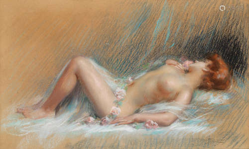 Nu couché Delphin Enjolras(French, 1857-1945)