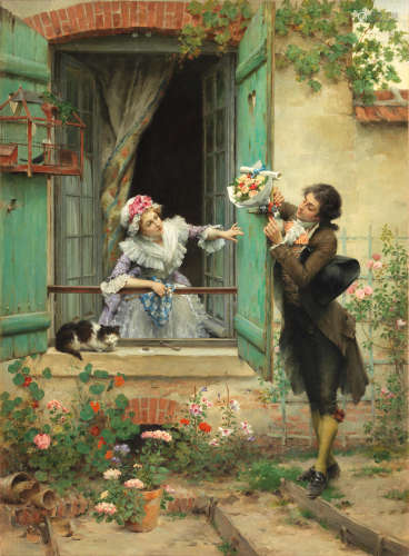 Le jour de fête  Pierre Outin(French, 1840-1899)