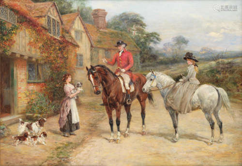 The new litter Heywood Hardy(British, 1843-1933)