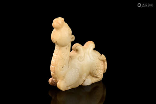 JADE CARVED 'CAMEL' FIGURE