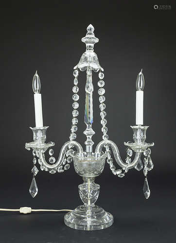 GLASS CANDELABRA LAMP