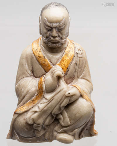 SOAPSTONE FIGURE OF LUOHAN