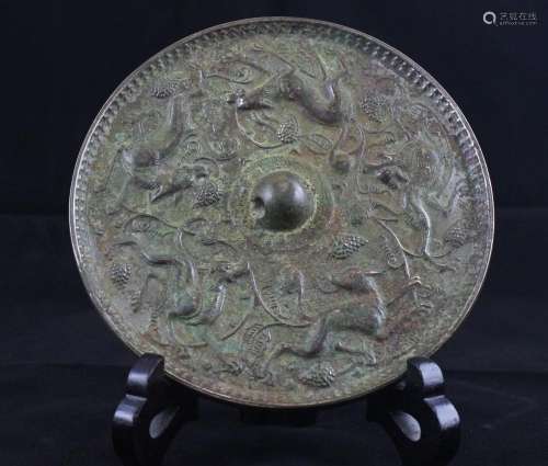 A Bronze Mirror, Tang Dynasty.