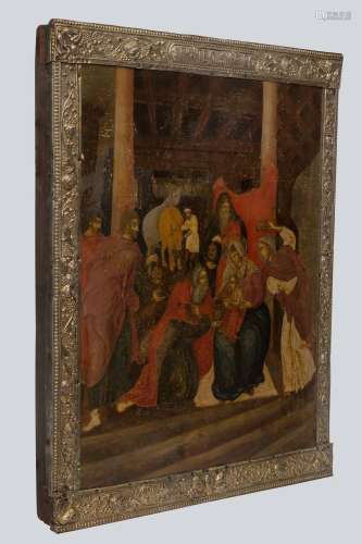 A Russian Icon of the Adoration of the Magi.