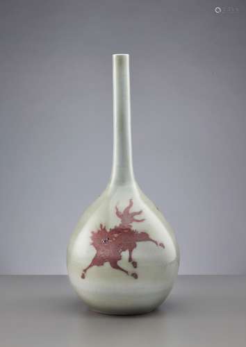 Chinese Works of ArtA VERY LARGE UNDERGLAZE COP...