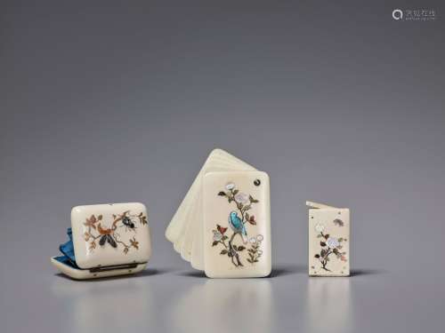 Japanese Works of ArtAN INLAID AND LACQUERED JA...