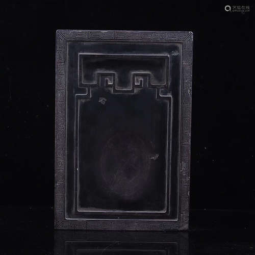 A QING DYNASTY CAOYIN MARK OLD DUAN INKSTONE, 17TH-20TH CENTURY