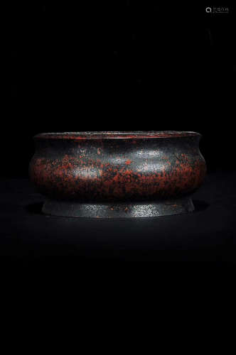 14-16TH CENTURY, A BRONZE ROUND FURNACE, MING DYNASTY
