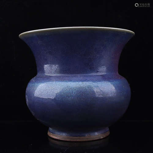 A NORTHERN SONG DYNASTY JUN KILN PURPLE CINDER BOX, 10TH-13TH CENTURY