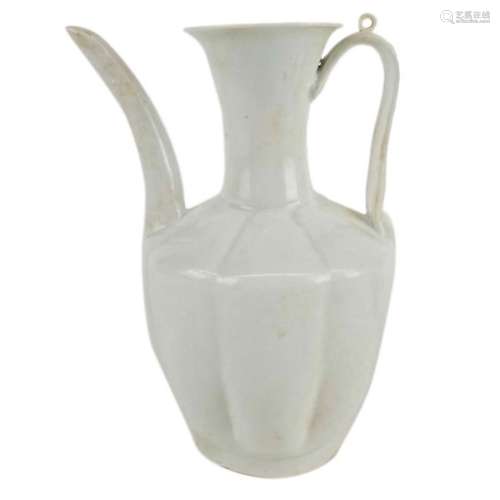 A Song Style White Glaze Ewer