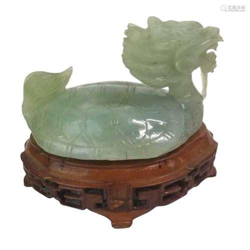 Jade Dragon Turtle of Early 20th Century