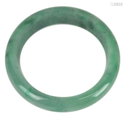 A Green Jadite Bangle