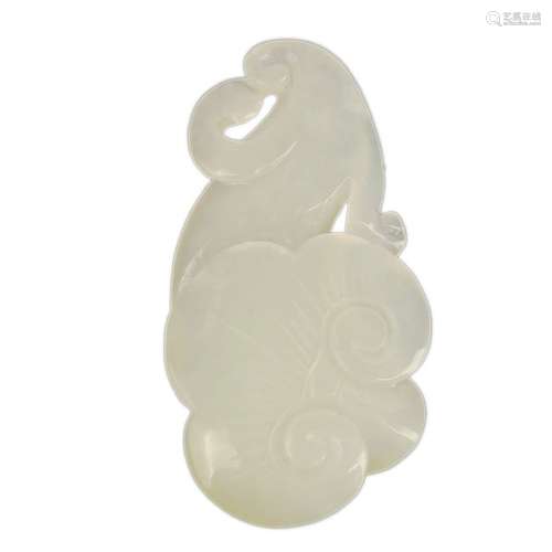 A Jade Lingzhi Pendant