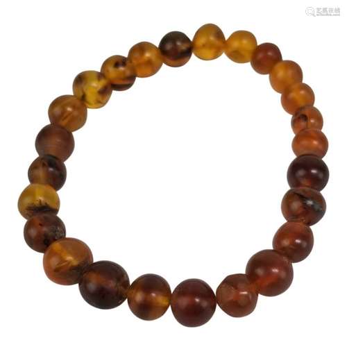 An Amber Bead Bracelet