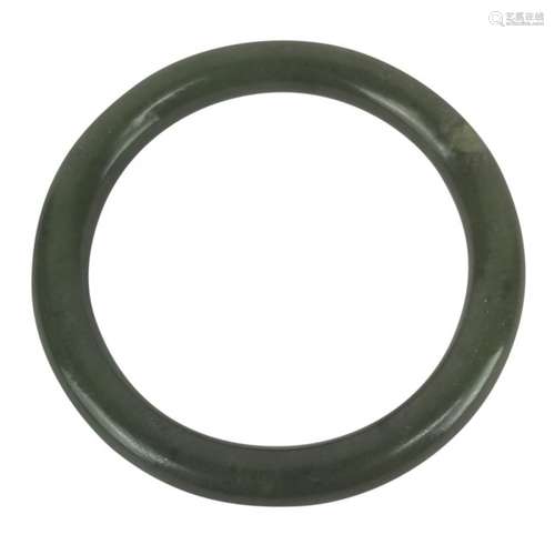 A Spinach-Green Jade Bangle