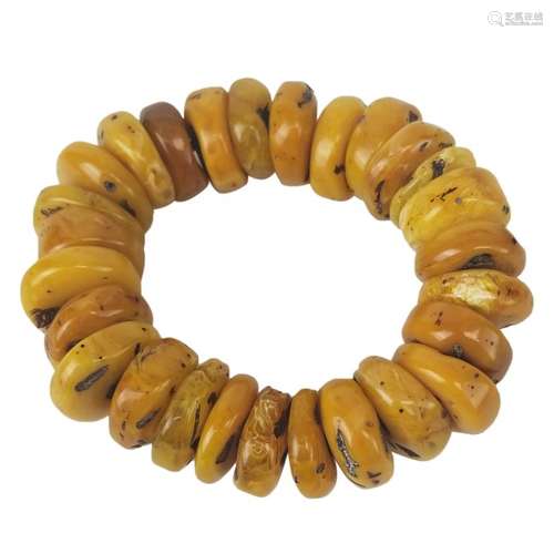 Tibetan Mila Amber Bracelet