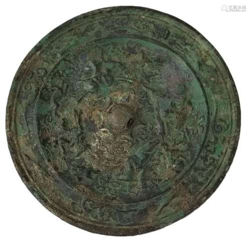 A Chinese Bronze Mirror