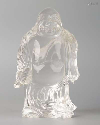 CHINESE CRYSTAL FIGURE OF BUDDHA