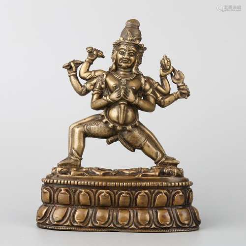 CHINESE TIBETAN BRONZE FIGURINE