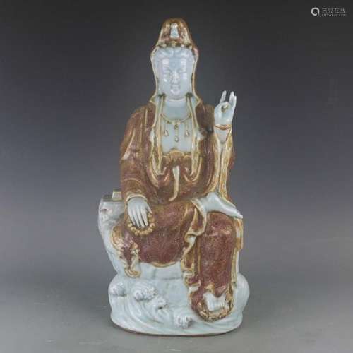 CHINESE PORCELAIN FIGURE OF GUANYIN