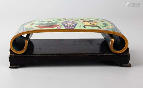 CHINESE CLOISONNE BRUSH REST