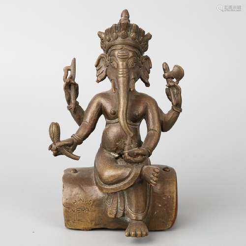 NEPALESE BRONZE GANESHA