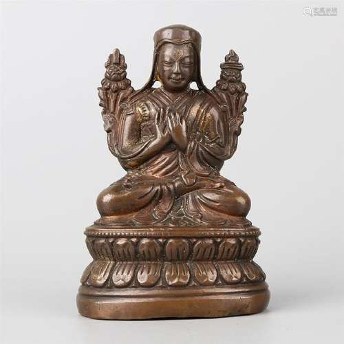 CHINESE TIBETAN BRONZE FIGURINE