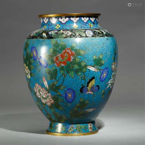 CHINESE CLOISONNE ENAMEL VASE