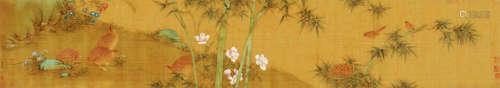 黄居寀 （款） 花鸟 镜片 绢本