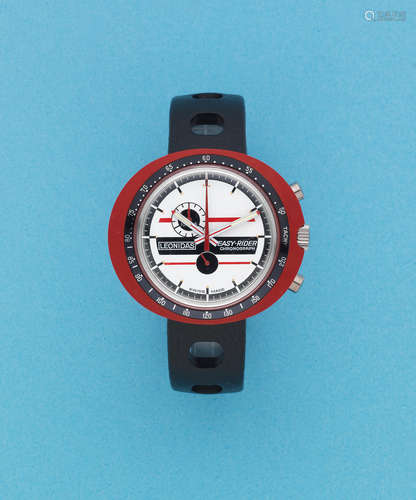 Jacky Icks Easy-Rider, Ref: 423.809 R, Circa 1972  Heuer. A red resin manual wind chronograph wristwatch