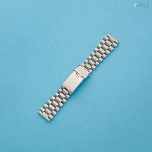 Circa 1970   A stainless steel Heuer bracelet