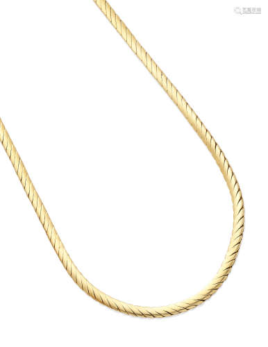 An 18K Gold 'Cobra' Chain