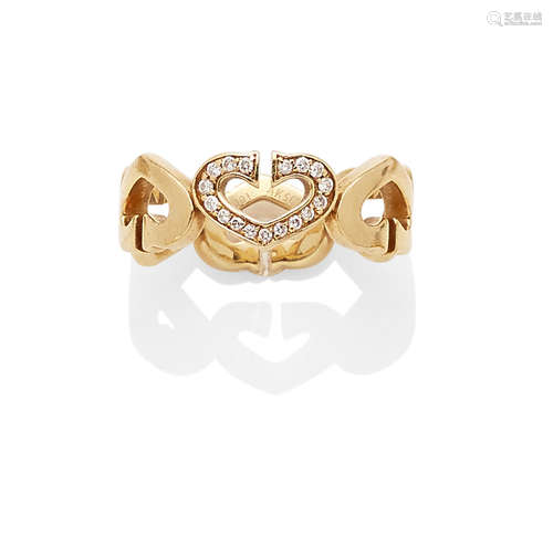 A diamond and 18K gold 'C Heart' eternity band, Cartier, 2001