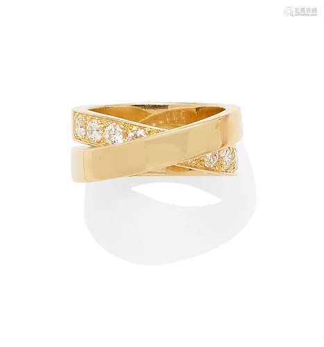 A diamond and 18k gold 'Nouvelle Vague' ring, Cartier, 1999