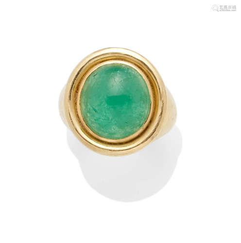 An emerald and 18k gold ring, Van Cleef & Arpels