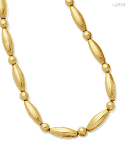 An 18K Gold Bead Necklace, Ilias Lalaounis, Greek