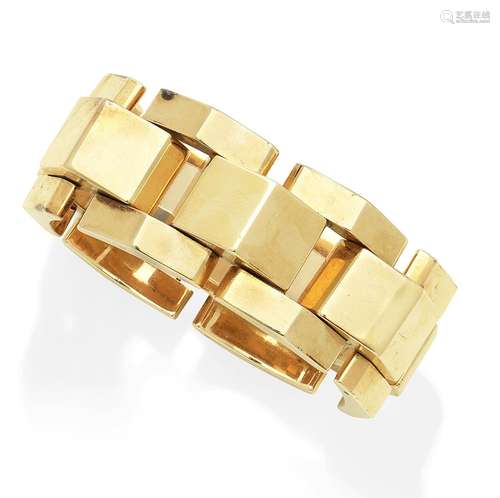 A tank bracelet, French, circa 1940