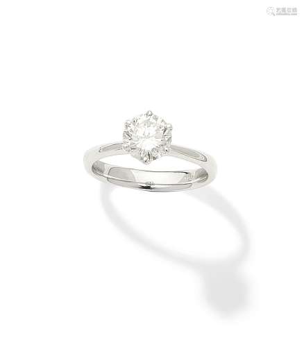 A diamond single-stone ring