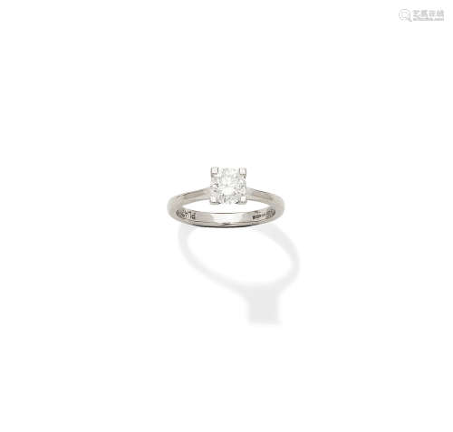 A diamond single-stone ring