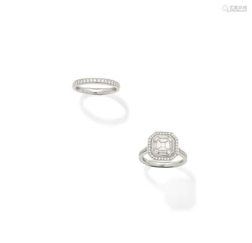 (2) A diamond ring and a diamond eternity ring