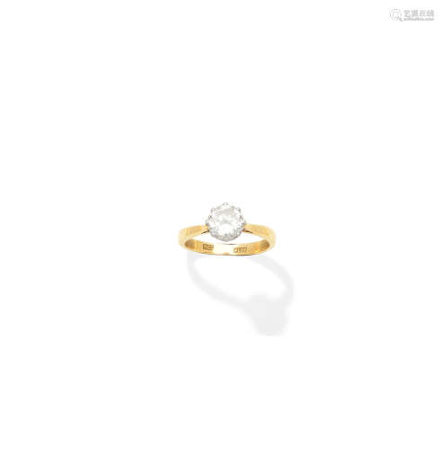 A diamond single-stone ring