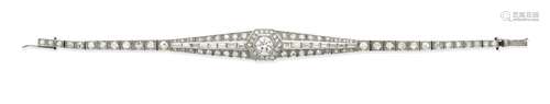 A mid-century diamond bracelet