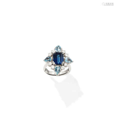 A gem-set ring