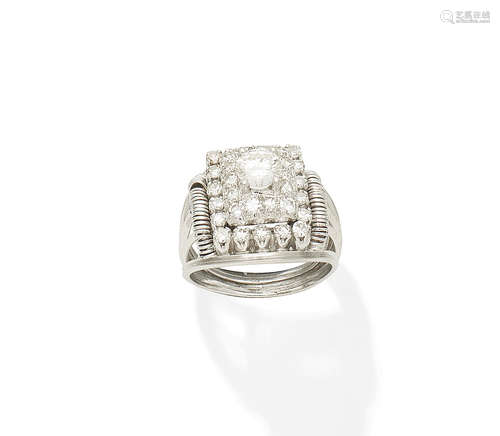 A diamond dress ring