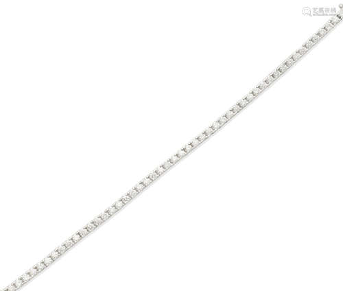 A diamond line bracelet