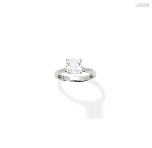 A diamond single-stone ring