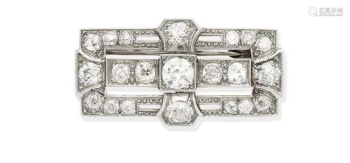 A diamond brooch