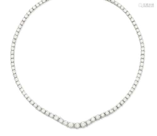 A diamond necklace